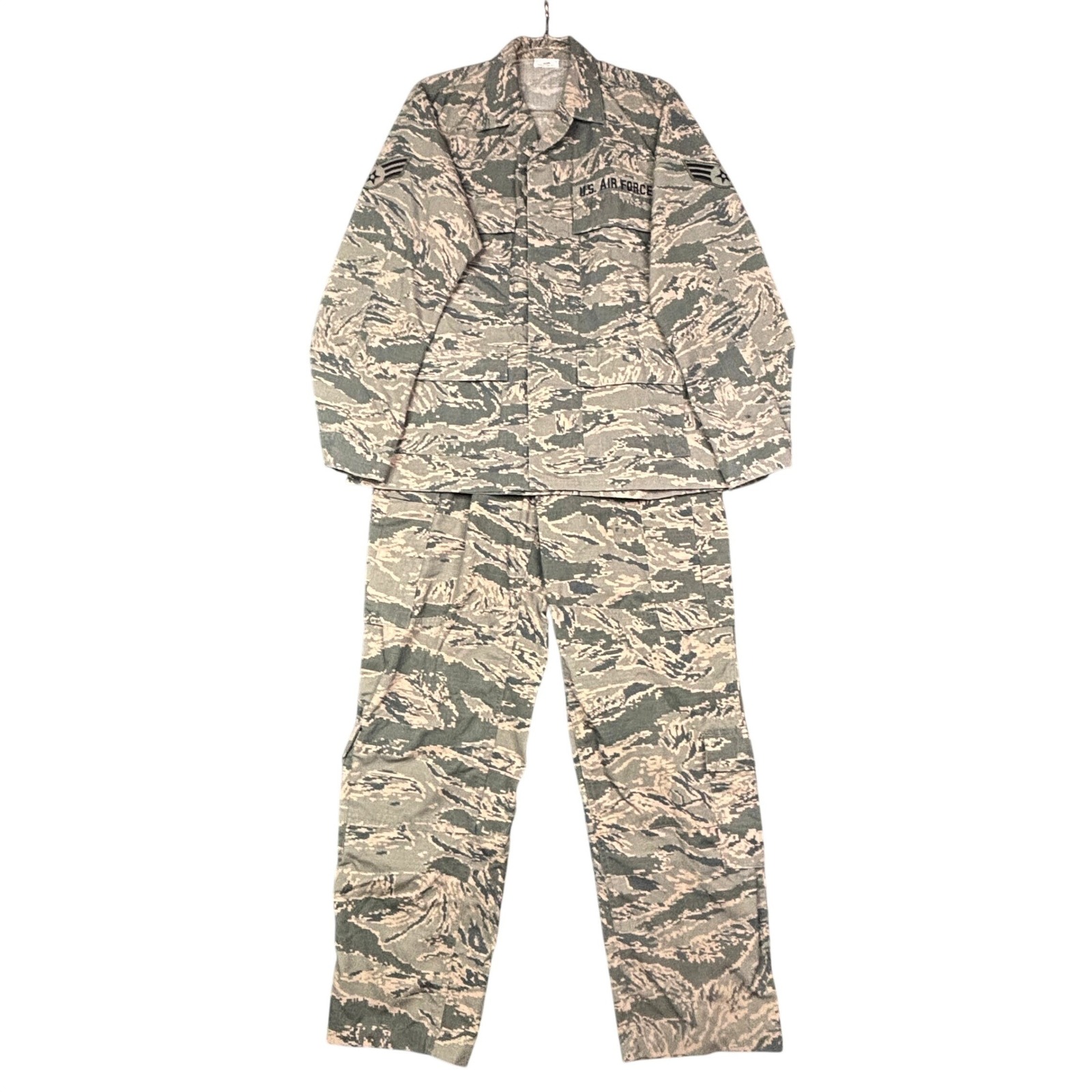 Us Air Force Abu Digital Tiger Stripe Camo Uniform Set Jacket 40r Pants Tactical